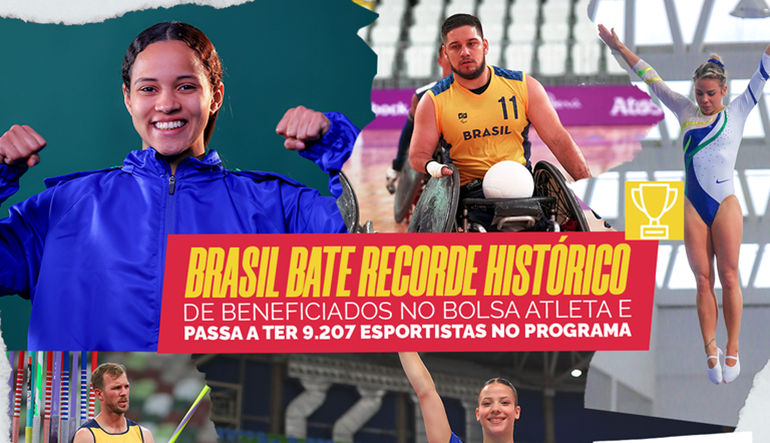 Bolsa Atleta tem recorde histórico com 9.207 esportistas que aderiram ao programa